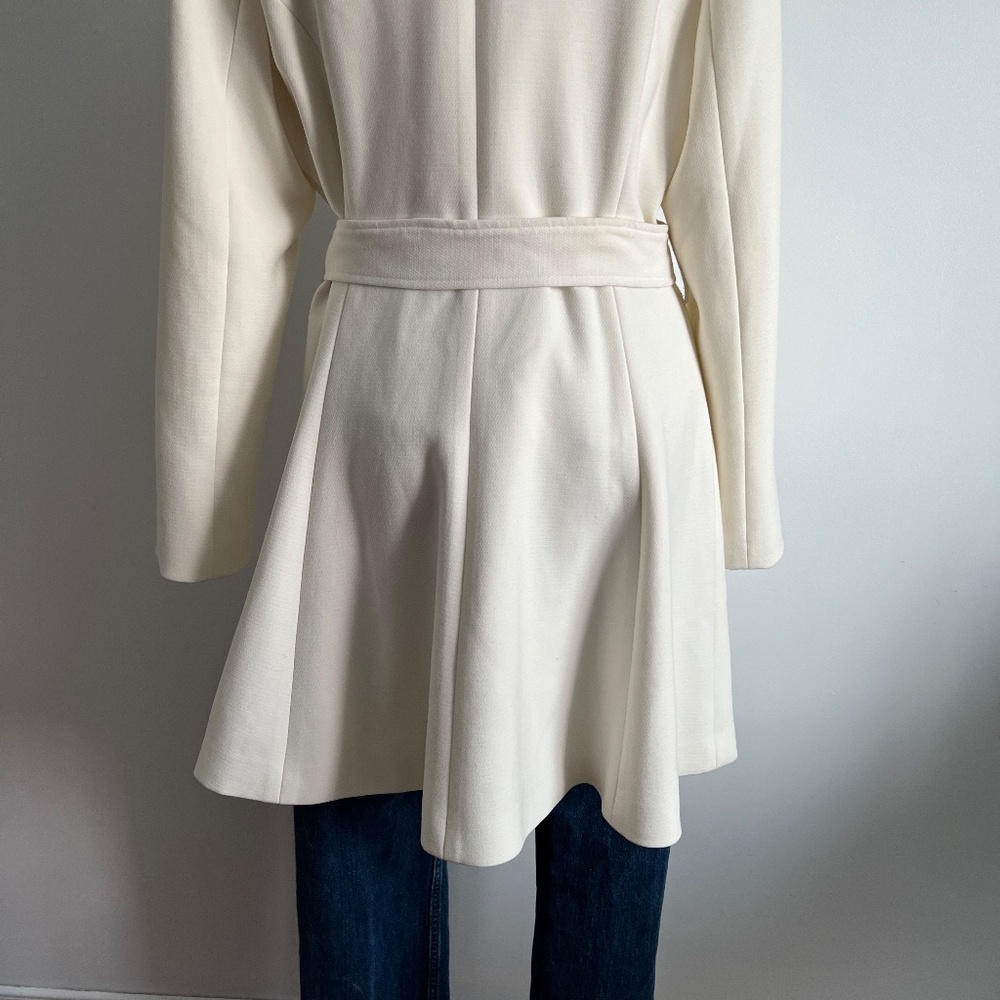 Le Château - Cream Belted Coat - Picture 7 of 12